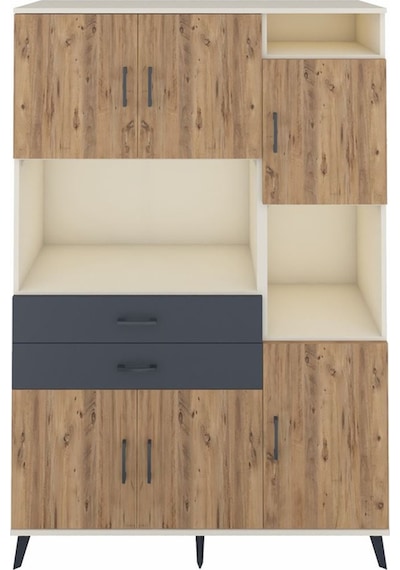 Hyperion Dolap 9 Raflı 2 Çekmeceli 6 Kapaklı 132x44x195 Aytaşı-çam/antrasit Atlas Çam/antrasıt Hyperion Dolap 9 Raflı 2 Çekmeceli 6 Kapaklı 132x44x195 Aytaşı-çam/antrasit Atlas Çam/antrasıt
