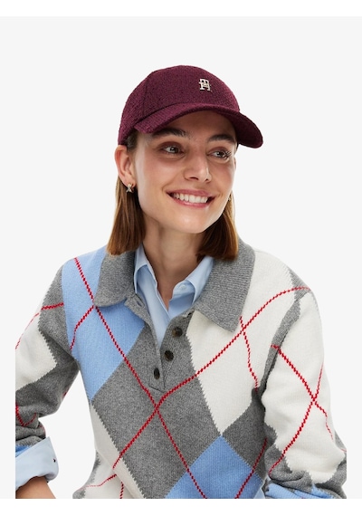 Tommy Hilfiger Th Elevated Chıc Boucle Cap Kadın Kırmızı Şapka - Aw0aw19096