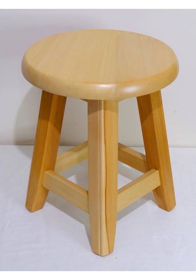 Ahşap Tabure 35 Cm Şık Ve Dayanıklı Natural