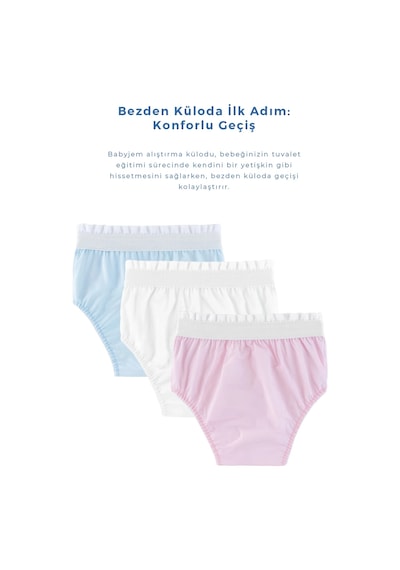 Babyjem Alıştırma Külodu 2'li Paket 3 Yaş Pembe
