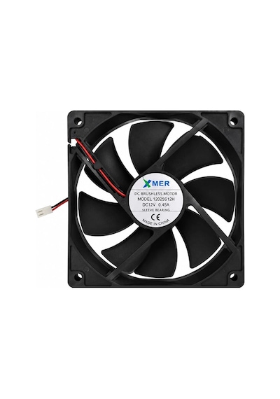 12cm 25mm 120x120x25mm 12v 0.45a 2p Xmer Fan
