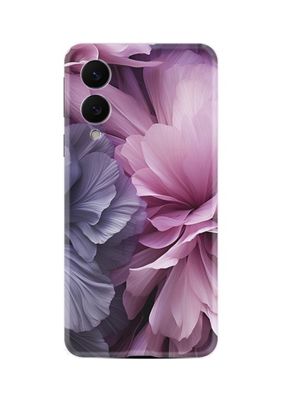 Samsung Galaxy Uyumlu S25 Edge Sm-s937b Kılıf Boutique Baskılı Resimli Çiçek Mor Pcode -028
