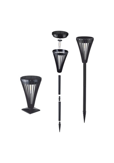 10w Solar Çim Armatürü, Günışığı Hs 5660 Siyah