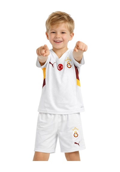 Gs Frm 0170 01777966902 Galatasaray Lisanslı 24-25 5 Yıldızlı Beyaz Çocuk Forma Set Beyaz