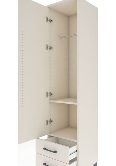 Hyperion Dolap 2 Raflı 2 Çekmeceli Tek Askılı 44x44x195 Aytaşı-aytaşı Aytası