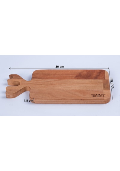 İroko L Doğal Kayın Ahşap Balık Şekilli Kesme Tahtası 30x13,5 Cm Premium El Yapımı, Mutfak Tahtası Ahşap