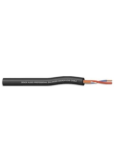 Denox Dnx Mıc 022 2x0,22 Mm 100 Metre Siyah Mikrofon Kablosu