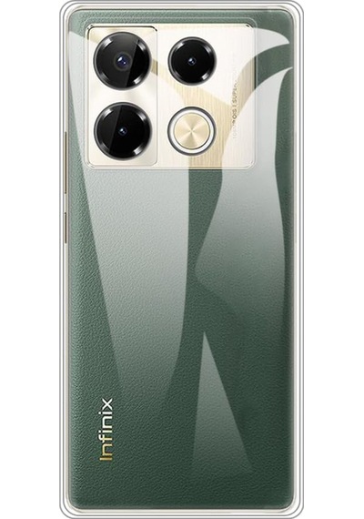 Infinix Note 40 Pro İle Uyumlu Kapak Kamera Korumalı Süper Silikon Şeffaf Kılıf