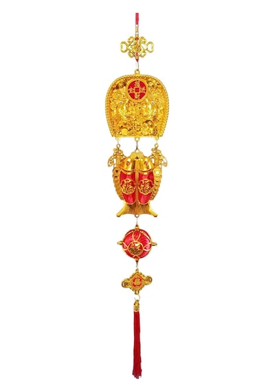 Feng Shui Koi Balıkları Şans Ve Bereket Askılık 100 Cm