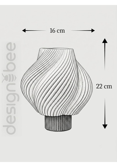 Designobee Krema Milkshake - Modern Abajur Masa Lambası Ambiyans Aydınlatma, Dekoratif Abajur Diğer