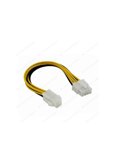 Atx 4Pin Dişi Eps 8Pin Erkek Güç Kablosu Adaptörü Cpu Güç