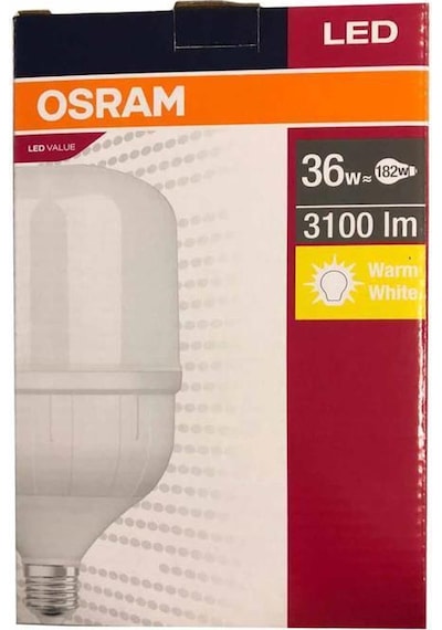 Osram Ledvalue 36W 182W Jumbo Torch Led Ampul Sarı 5 Adet Osram Ledvalue 36W 182W Jumbo Torch Led Ampul Sarı 5 Adet