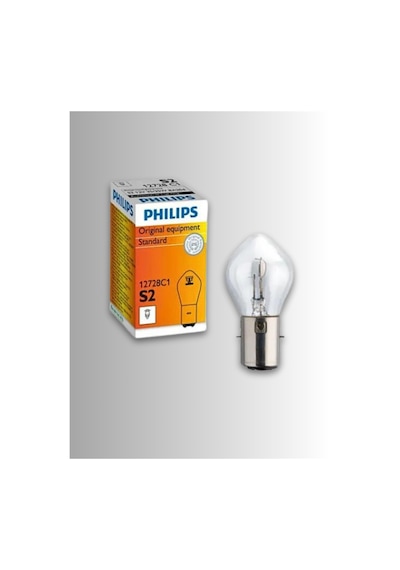 Motosiklet Philips Ön Far Ampülü 12volt 35w Uzun Kısa Çift Devre