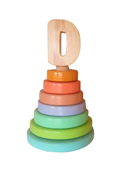Wood&Joy Pastel Renklerde Halka  Bebek Oyuncağı