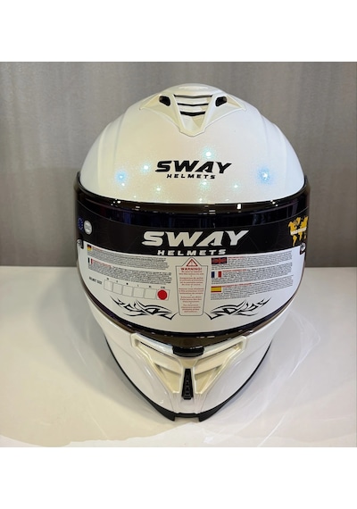 Sway Sw 867 Blue White Renkli Camlı Beyaz/mavi