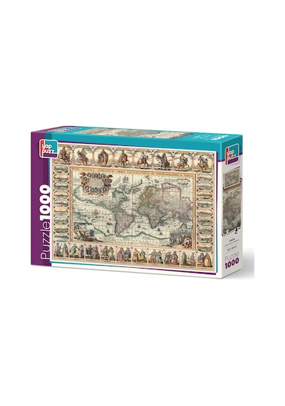 Yappuzz Eski Dünya Haritası 1000 Parça Puzzle
