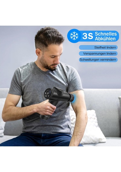 Isı Ve Soğuk Terapili Emicool Masaj Tabancası, 5 Ataşmanlı Ve 5 Yoğunluk Seviyeli 0,78 Kg Sessiz Masaj Tabancası, 12 Mm Genlik Ve 45 Lbs Ayakta Kuvvet - Profesyonel Derin Doku Masajı Isı Ve Soğuk Terapili Emicool Masaj Tabancası, 5 Ataşmanlı Ve 5 Yoğunluk Seviyeli 0,78 Kg Sessiz Masaj Tabancası, 12 Mm Genlik Ve 45 Lbs Ayakta Kuvvet - Profesyonel Derin Doku Masajı