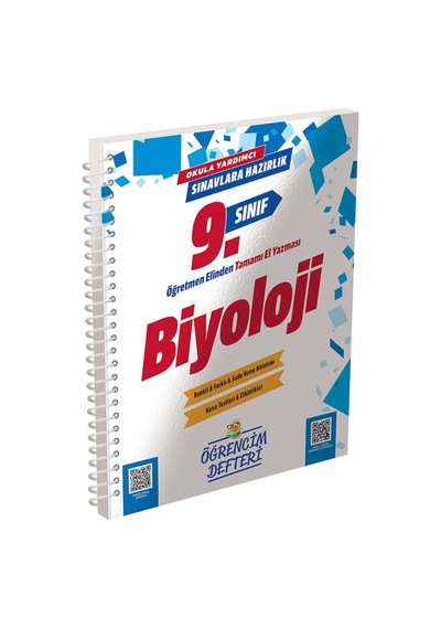 9.sınıf Biyoloji Öğrencim Defteri Murat Eğitim Yayınları