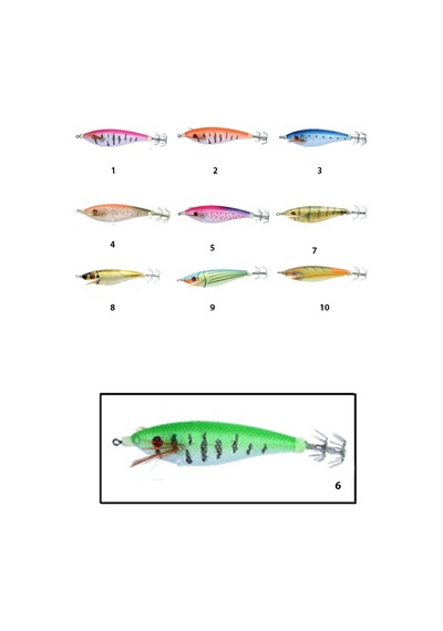 Captain 3010 Kalamar Zokası 7cm Flash Filinta Squid