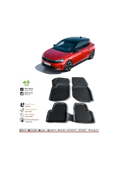 Opel Corsa F 2024 Model 4d Ekstra Havuzlu Paspas
