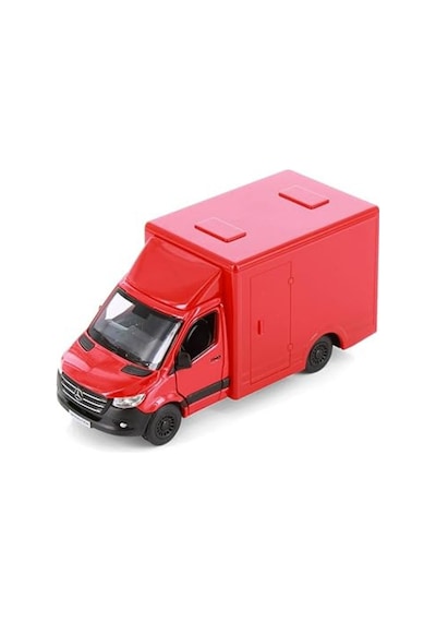 1:48 Ölçek Mercedes-benz Sprinter Metal Kargo Kamyoneti - Çek Bırak Oyuncak Model Araba 14 Cm