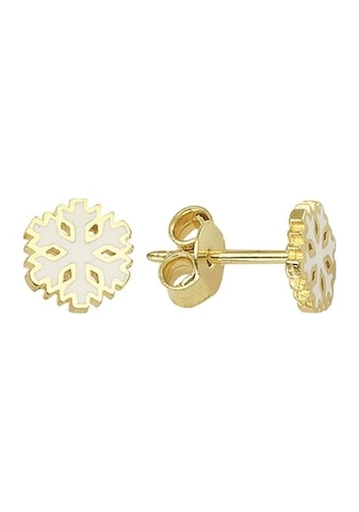 Goldkupe 14 Ayar Altın Kar Tanesi Küpe 1,01 Gr-883