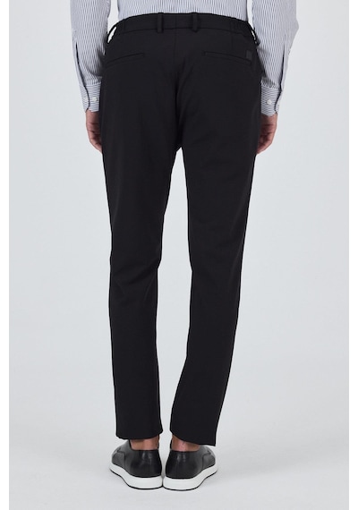 İmza Siyah Esnek Yandan Cepli Casual Slim Fit Jogger Pantolon 1003250162 Siyah