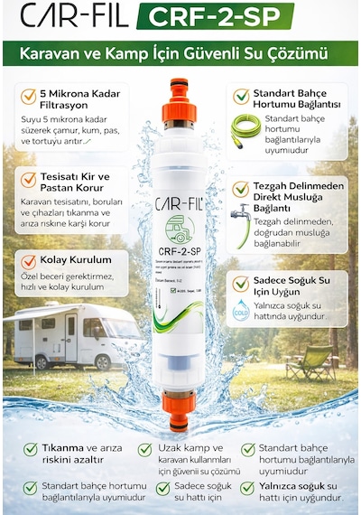 Karavan Tipi Su Arıtma Filtresi-CRF-2SP