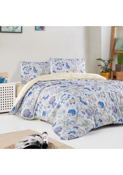 Aryıldız Home Exclusive Saten Nevresim Çift Kişilik Evora Çok Renkli