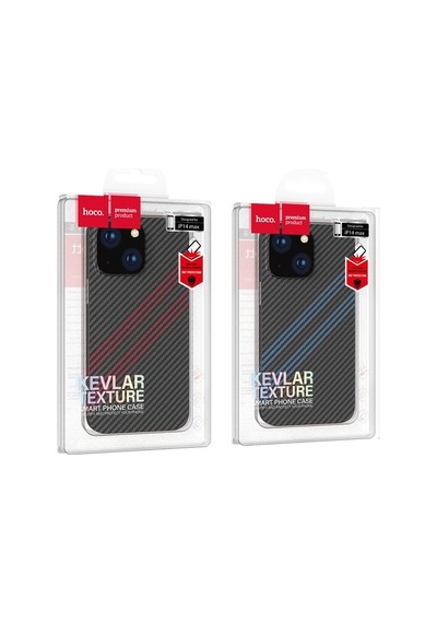 Hoco Apple Uyumlu  iPhone 14 6.1 Kılıf Kevlar Texture Darbe Emici Telefon Kılı