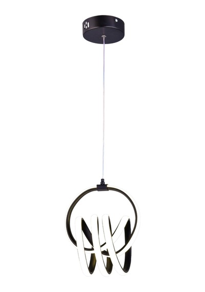 Loren Tekli Led Sarkıt Avize,siyah,3 Renk Yanabilen Led Avize, Modern Salon Oda Led Avize
