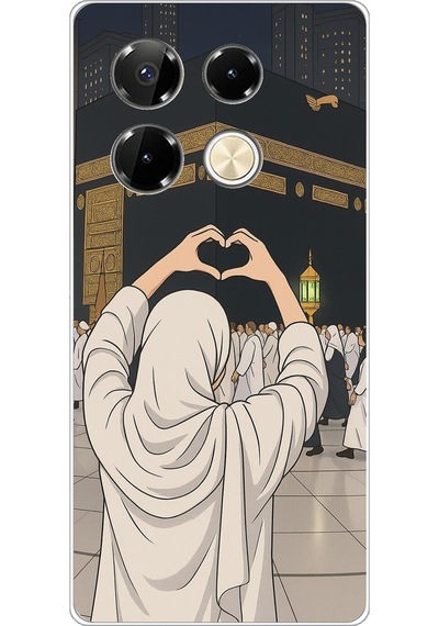 Infinix Note 40 Pro Uyumlu Kabe Aşkı Baskılı Silikon Kılıf Renkli