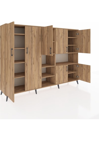Hyperion Dolap 13 Raflı 7 Kapaklı 220x44x163 Çam-çam Atlas Çam - Atlas Çam Hyperion Dolap 13 Raflı 7 Kapaklı 220x44x163 Çam-çam Atlas Çam - Atlas Çam