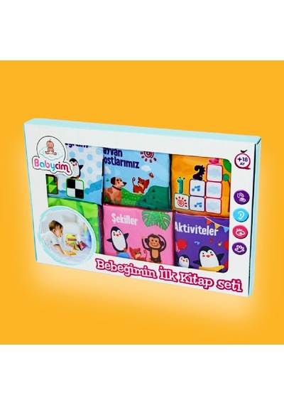 Bez Kitap Seti Bebeğimin İlk Kitapçık Seti Hışırtılı Kitap Seti