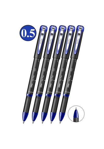 Mavi Pilot Kalem Dna Gel Pen 5 Adet Scrikss Pilot Kalem 0.5mm Roller Uç Pilot Kalem İnce Uçlu Likit Mürekkepli Pilot