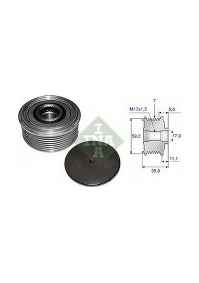 Ina Alternatör Kasnak Rulmanlı 7-kanal Ford Transit V184 N11.9924