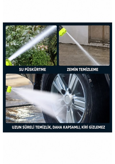 48v Şarjlı Basınçlı Yıkama Makinesi Kablosuz Oto Yıkama Tabancası Taşınabilir Tazyikli Su Tabancası