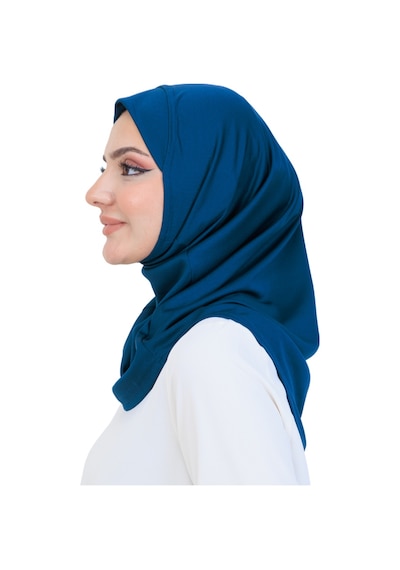 Modish Group Hazır Başörtü Pratik Tak Çıkart Kadın Günlük Şal Hafif Kırışmaya Dayanıklı Lacivert