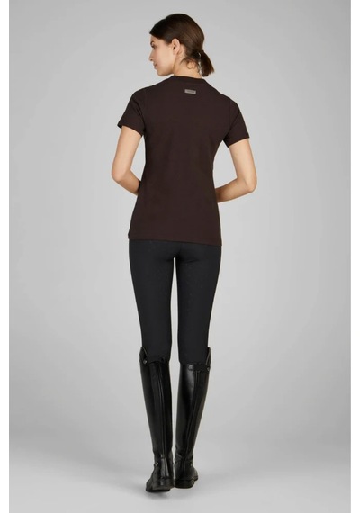 Eskadron 24 Platinum Kadın T - Shirt Slim Fit Kahverengi