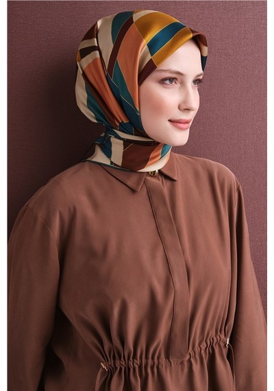 Armine Saf İpek Sura Eşarp 9633d 83 Pudra Pembe