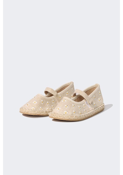 DeFacto Kız Çocuk Düz Taban Espadril D8929A825SMBG123 Bej