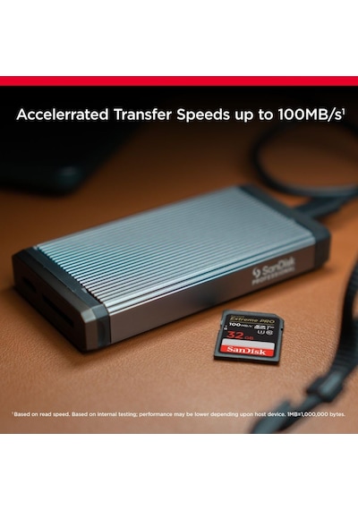 Sandisk 32gb Extreme Pro Rescuepro Deluxe Sdhc+kart, 100mb/s'ye K