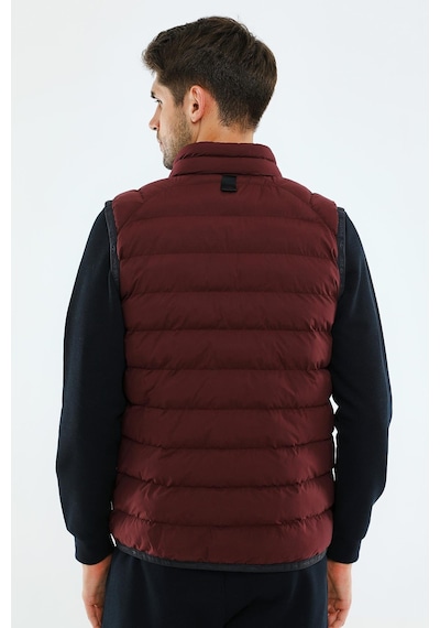 Maraton Regular Erkek Dik Yaka Bordo Yelek Bordo