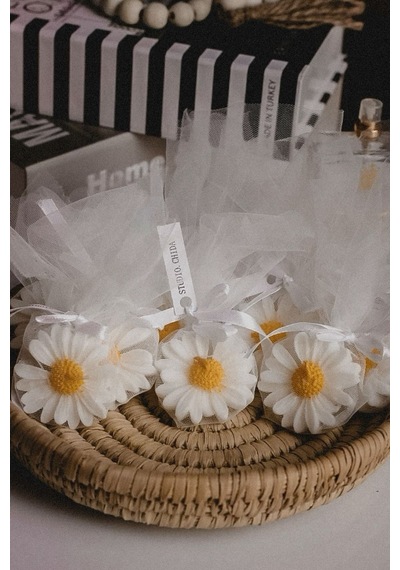 Bernami Vazo Pinterest 20 Adet Kokulu Papatya Mum Sünnet,düğün,nikah Şekeri ,söz,kına,nişan,mevlid Hediyelikleri Diğer