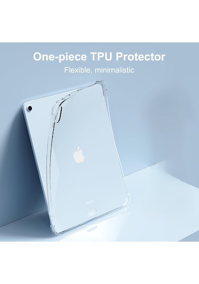 İpad Air 11 İnç M4/m3 Ve Air 4/5 10.9 İnç İle Uyumlu Köşe Korumalı Şeffaf Esnek Antishock Kılıf Arka Kapak