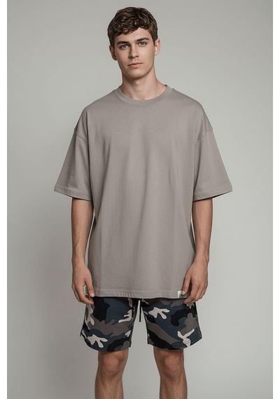 Madmext Kamuflaj Bej Erkek Regular Fit Şort 4842 Bej Kamuflaj