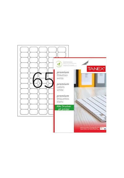 Tanex Tw-2065 Laser Etiket 38.1X21.2 MM