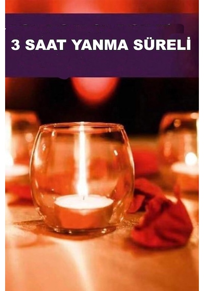 Kutulu Buhurdanlık Tealight Mum 10 Ad. Buhurdanlık Için Özel Olarak Üretilmiştir Beyaz