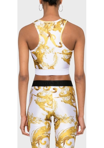 Versace Jeans Couture Kadın Top 76ham227 Js292 G03 Beyaz-gold Beyaz - Altın