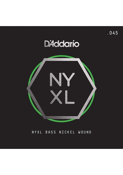 Bas Tek Tel, Nyxl Serisi, Nikel Sarım, .045 Gauge,